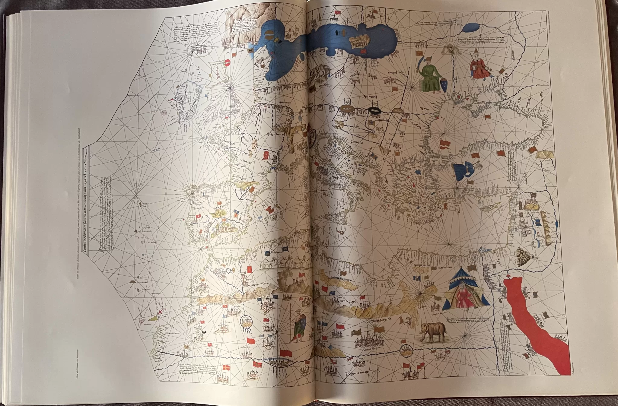 Figura 2 Mapa medieval do Atlas do Visconde de Santarem