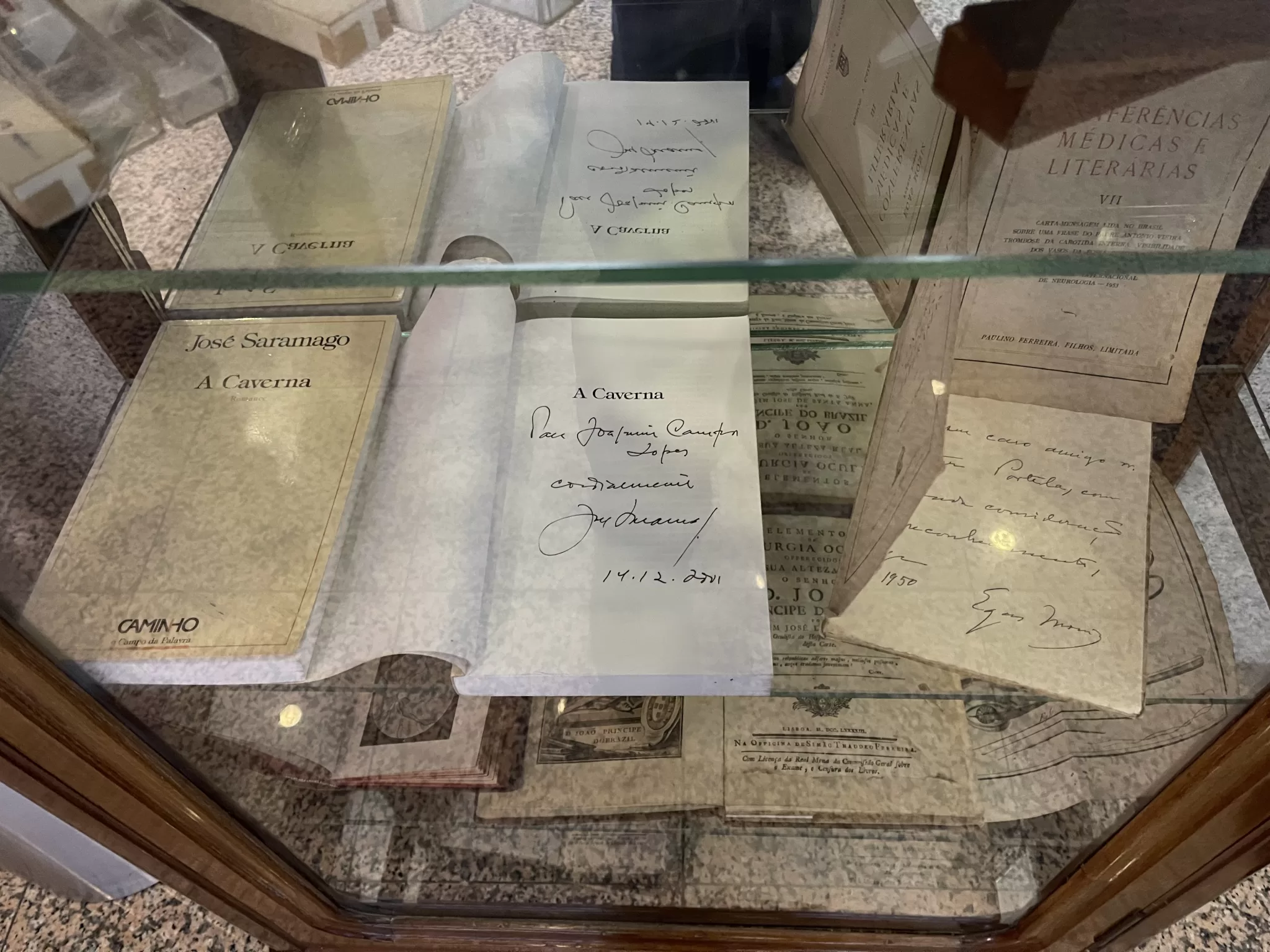 Vitrine de um oftalmologista